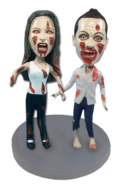 Turn Yourself into the Undead with Your Very Own Customized Zombie Bobblehead from Allbobbleheads.com!